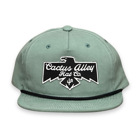 "T-Bird" - Teal/Black Rope, Snapback