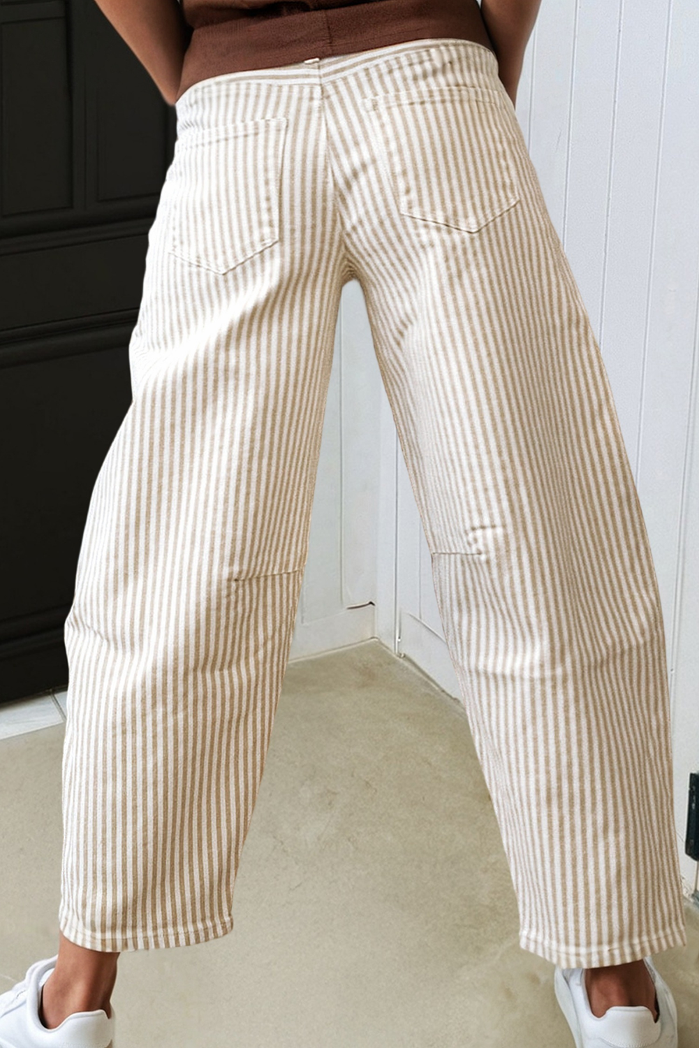 Stripe Barrel Jeans