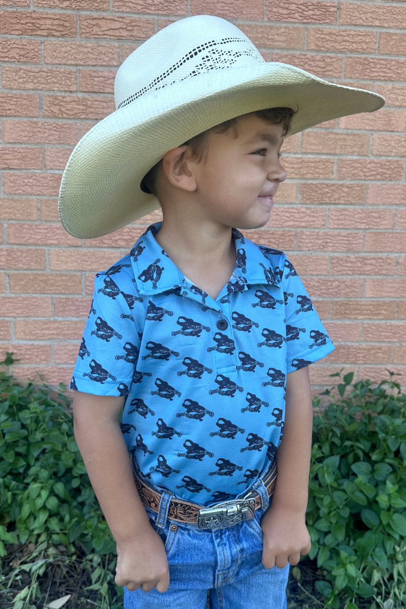 Spurs On My Boots Kids Polo