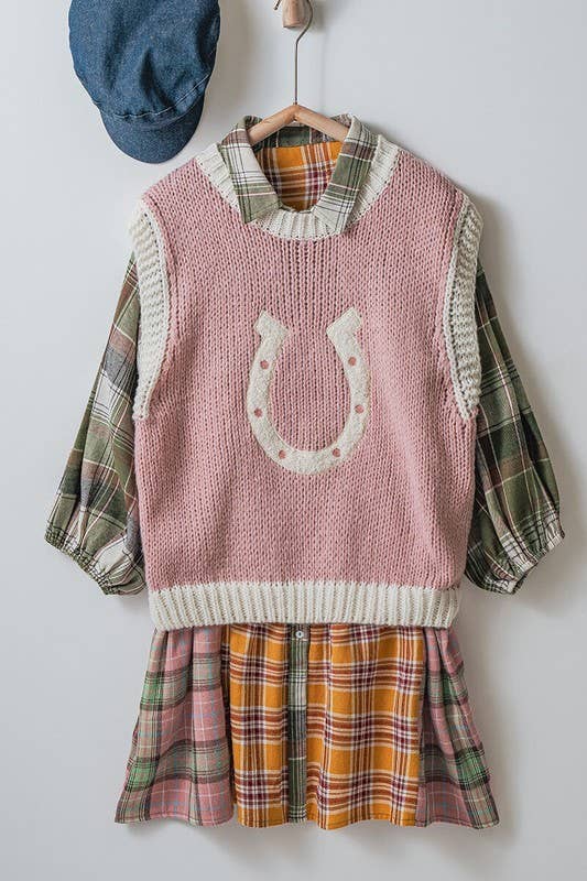 Horseshoe knitted Vest