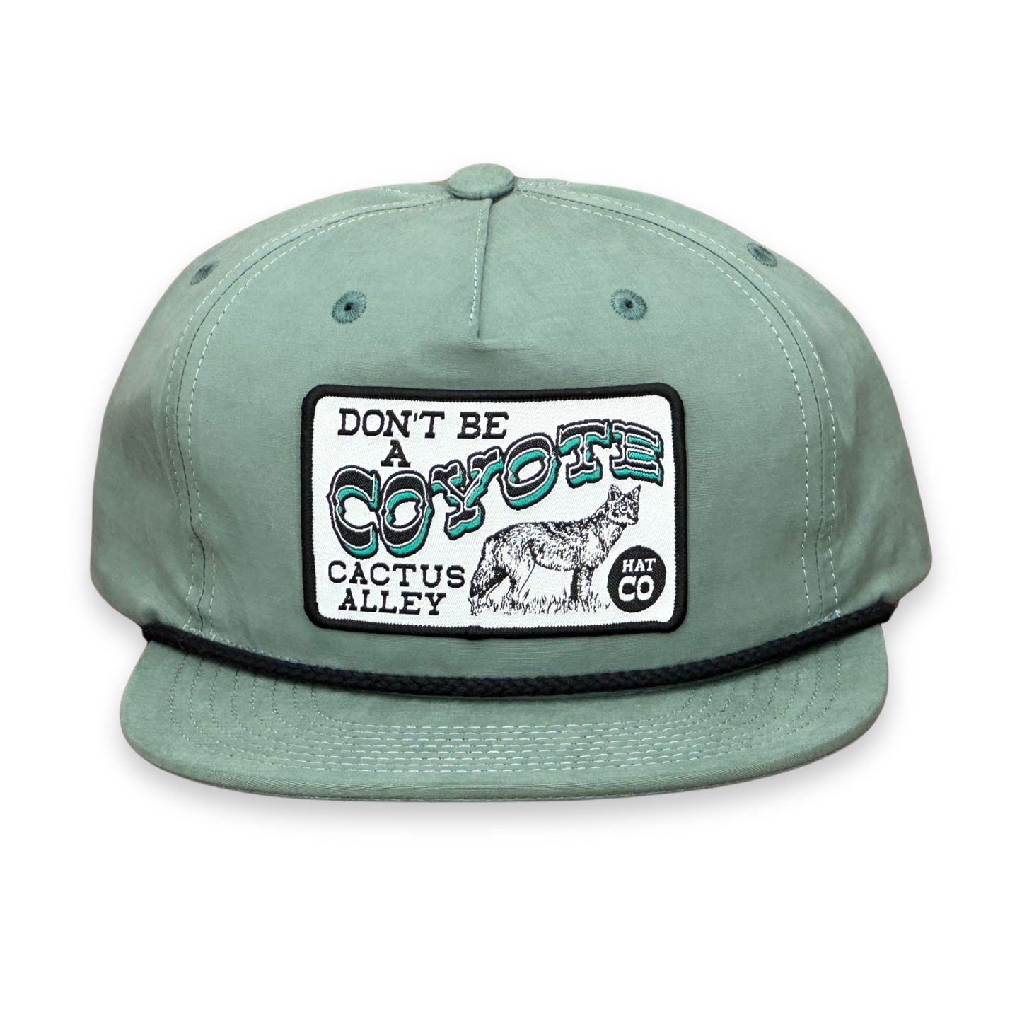 "Coyote" - Teal/Black Rope, Snapback