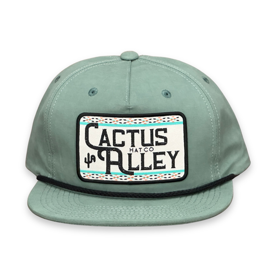 "Rollin' CA" - Teal/ Black Rope, Snapback