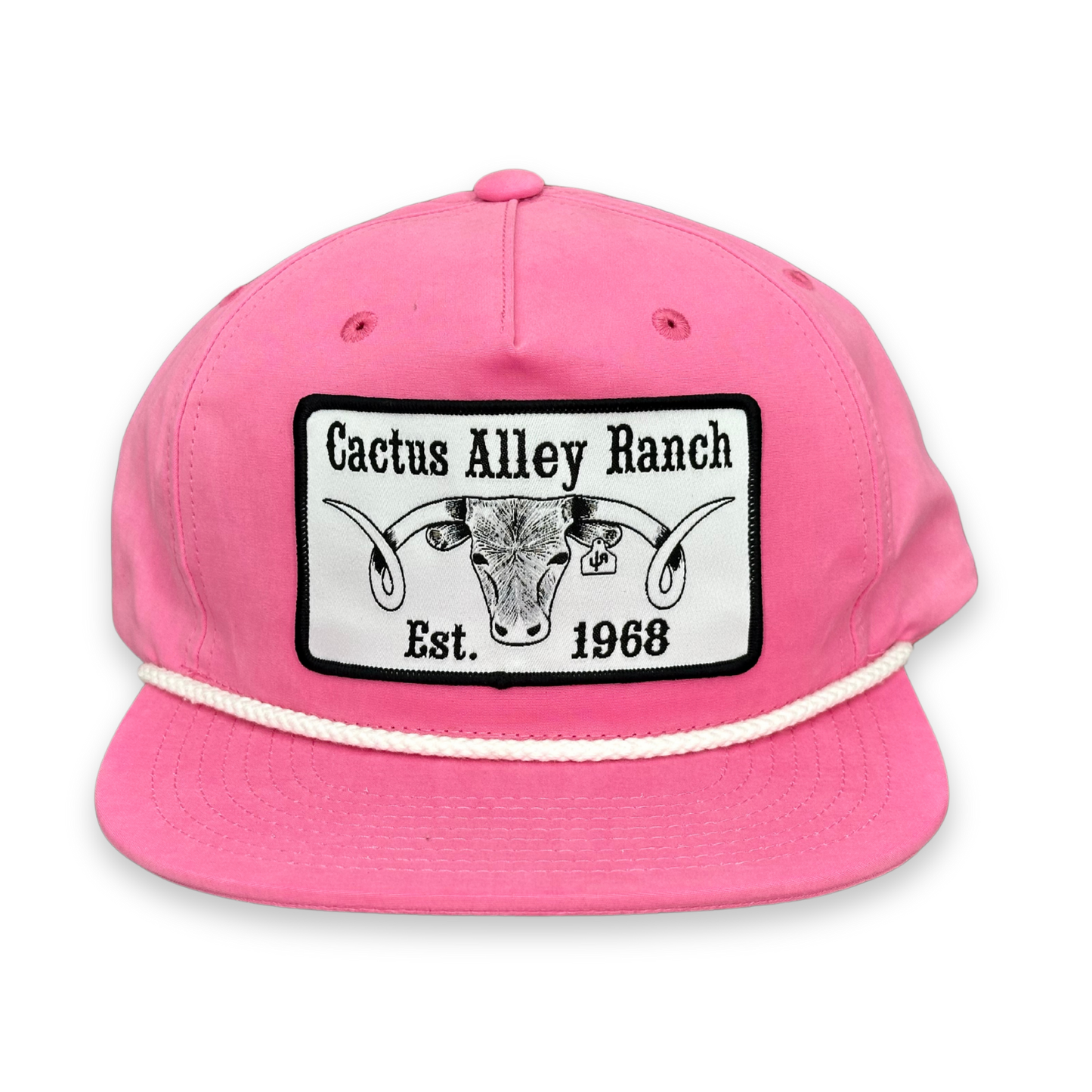 "The Big Curl" - Pink/White Rope, Snapback