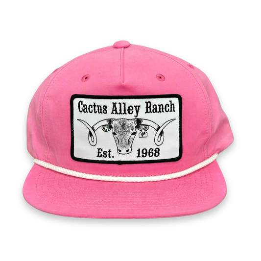 "The Big Curl" - Pink/White Rope, Snapback
