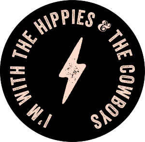 Hippies and Cowboys Sticker