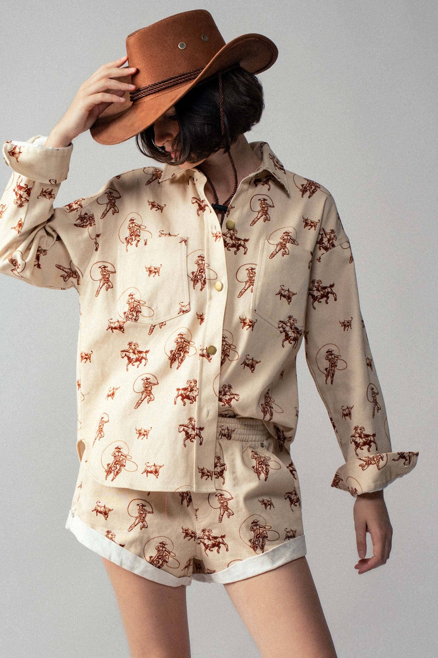 Western Rodeo Ready Roundup Shirt