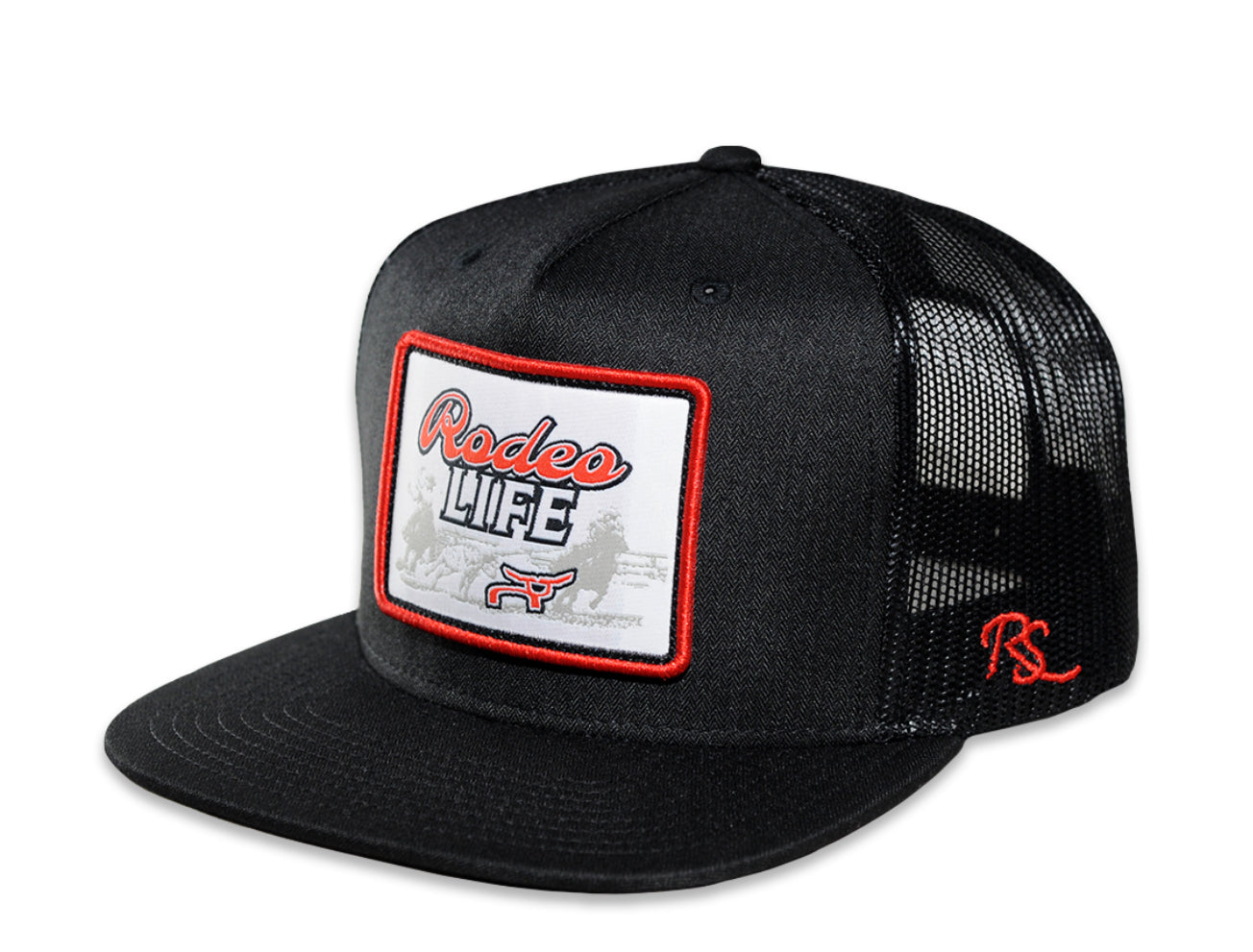 RopeSmart Rodeo Life Black Patch Cap