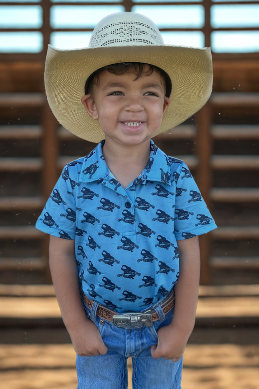 Spurs On My Boots Kids Polo