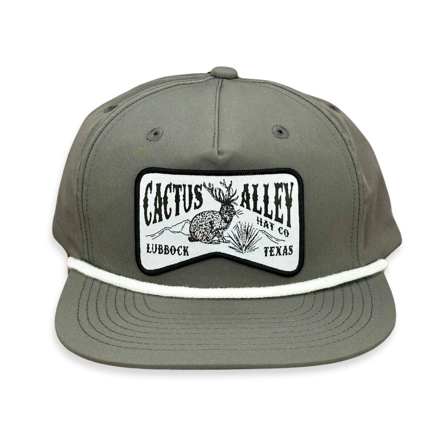 Jackalope Charcoal/White Rope Snapback