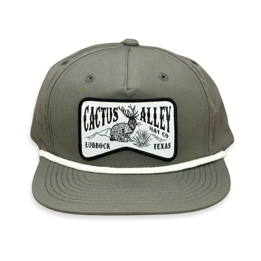 Jackalope Charcoal/White Rope Snapback