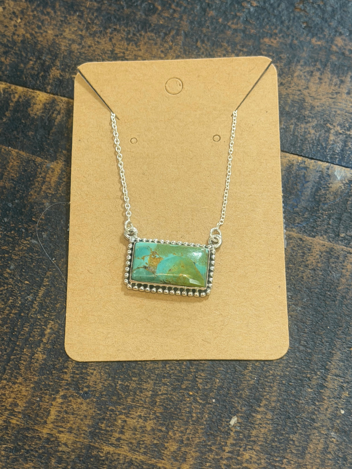 Turquoise Bar Necklace