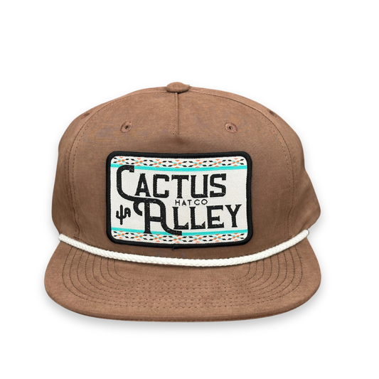"Rollin' CA" - Brown/White Rope, Snapback