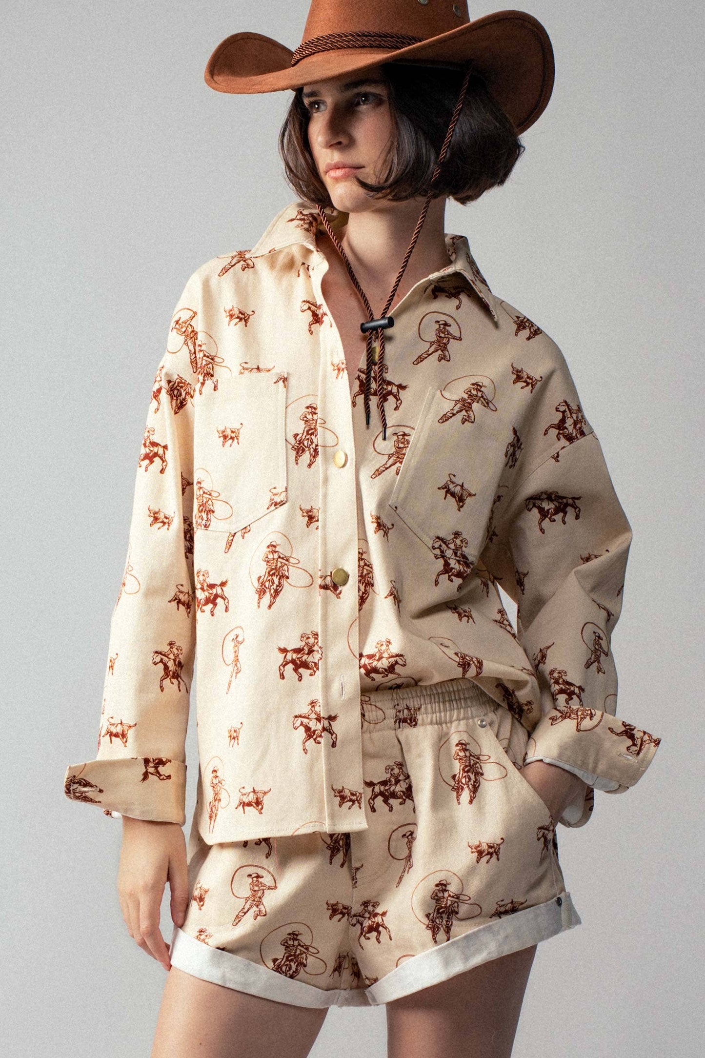 Western Rodeo Ready Roundup Shirt