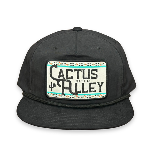 "Rollin' CA"- Black/ Black Rope, Snapback