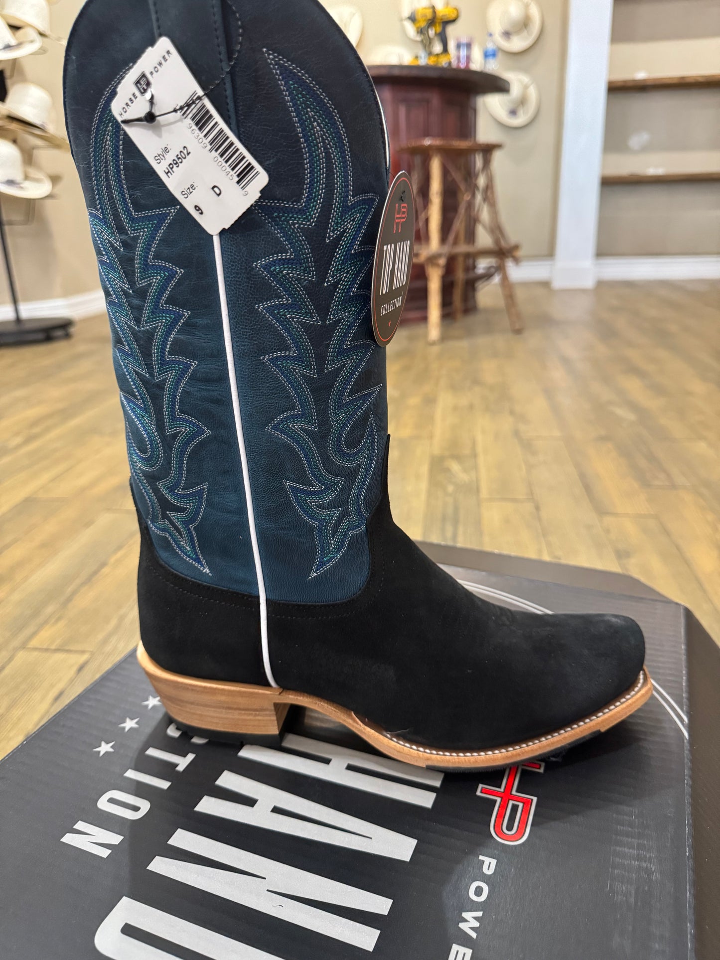 HP Top Hand Black Suede Men’s Boot