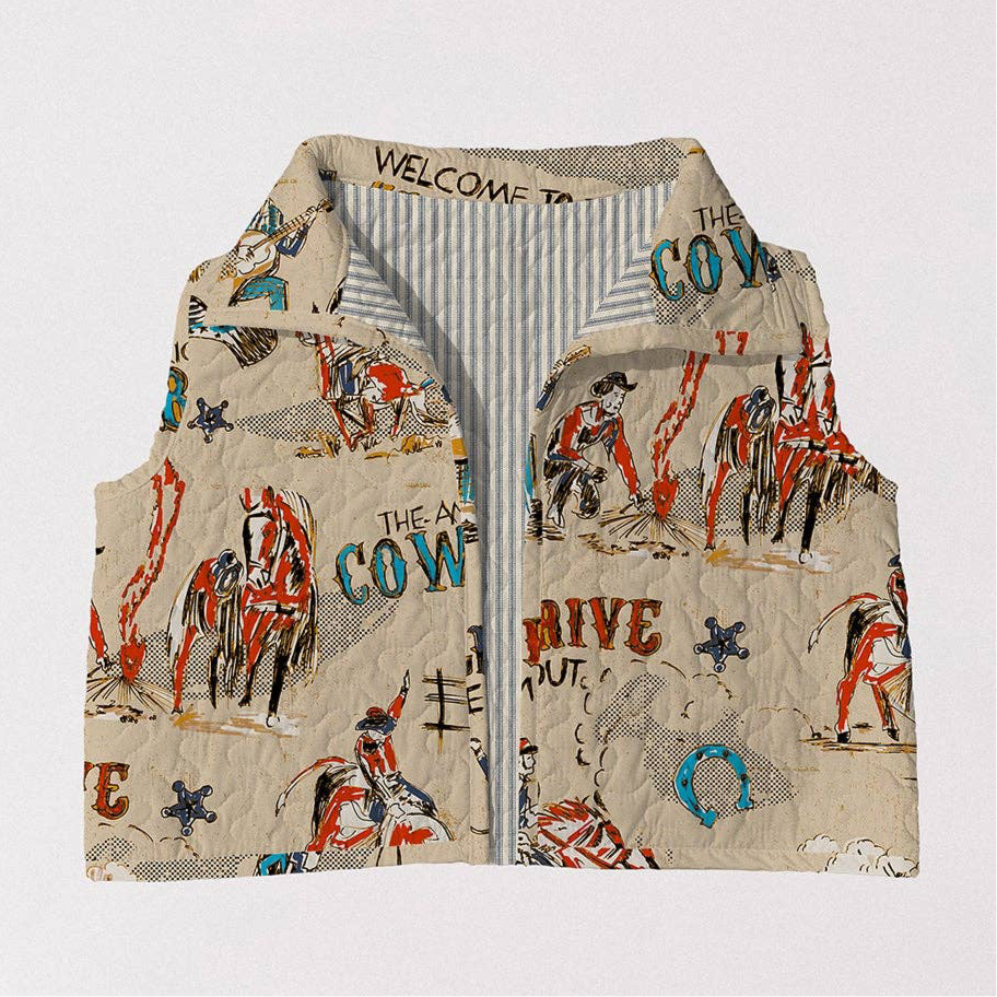 Cattle Drive Linen Vest