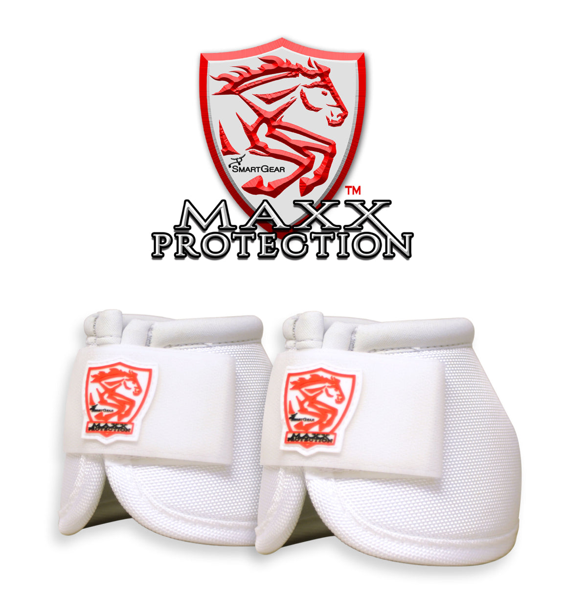 RopeSmart Maxx Protection Bell Boots Wht