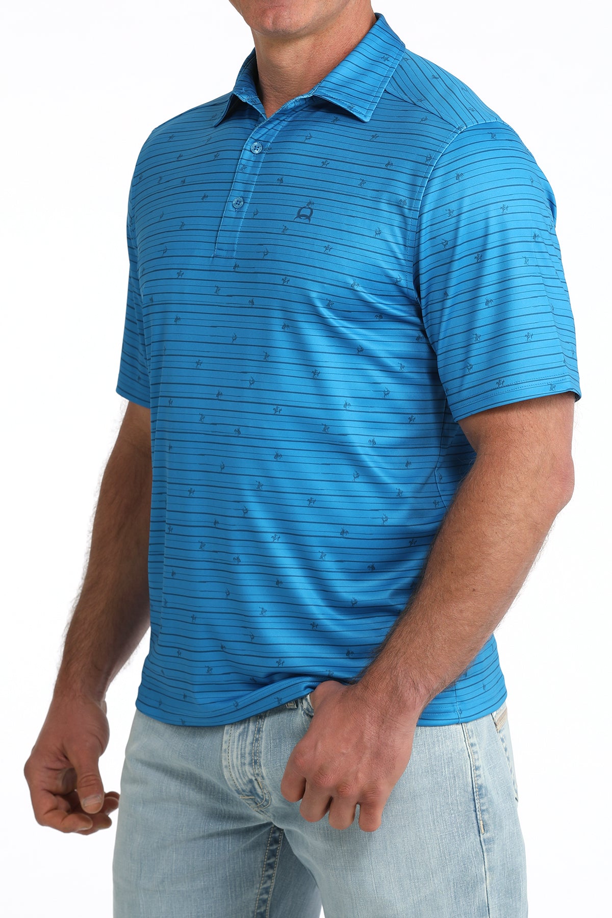 CINCH MEN'S ARENAFLEX BLUE POLO