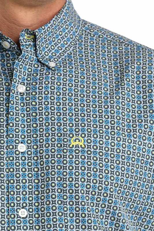 CINCH MEN'S GEO PRINT S/S