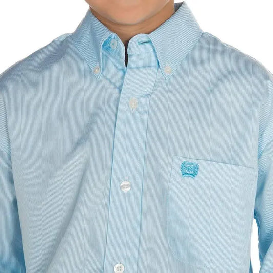 Cinch Boy’s Tencel L/S Blue