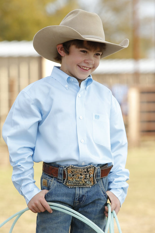 Cinch Boy’s Tencel L/S Blue