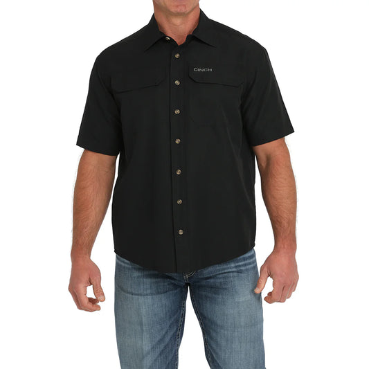 Cinch Solid Black Areanaflex Short Sleeve