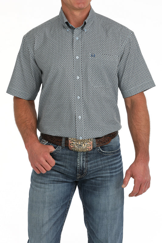Cinch Light Blue Print Areanaflex Short Sleeve