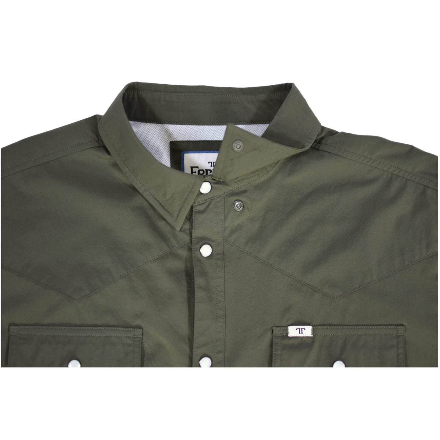 Ferrell Olive L/S Pearl Snap