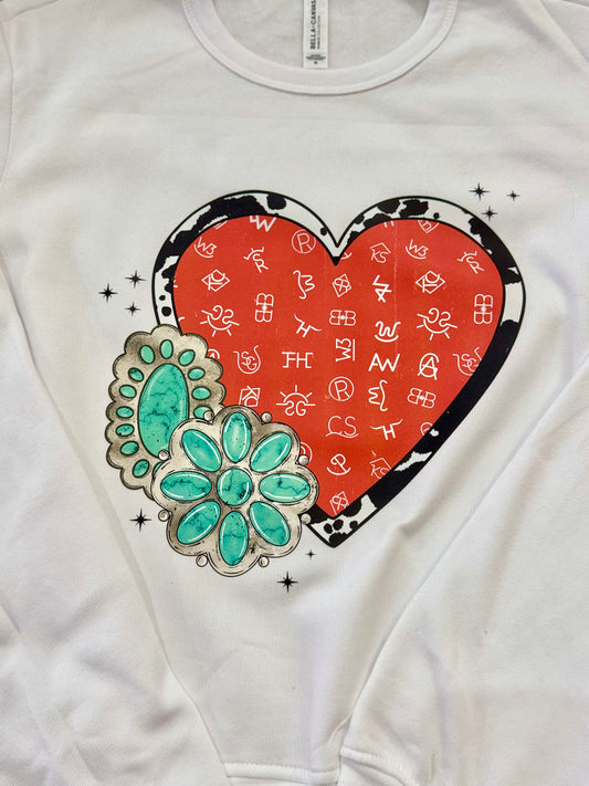 Branded Heart Sweater