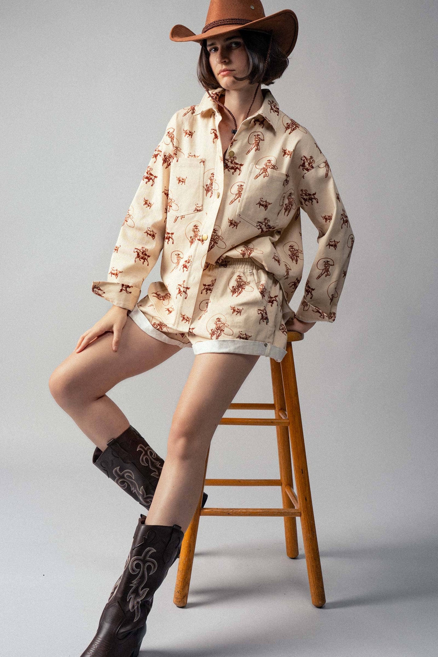 Western Rodeo Ready Roundup Shirt