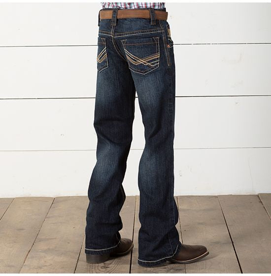 Cinch Boy’s Arenaflex Dark Wash (4-7)
