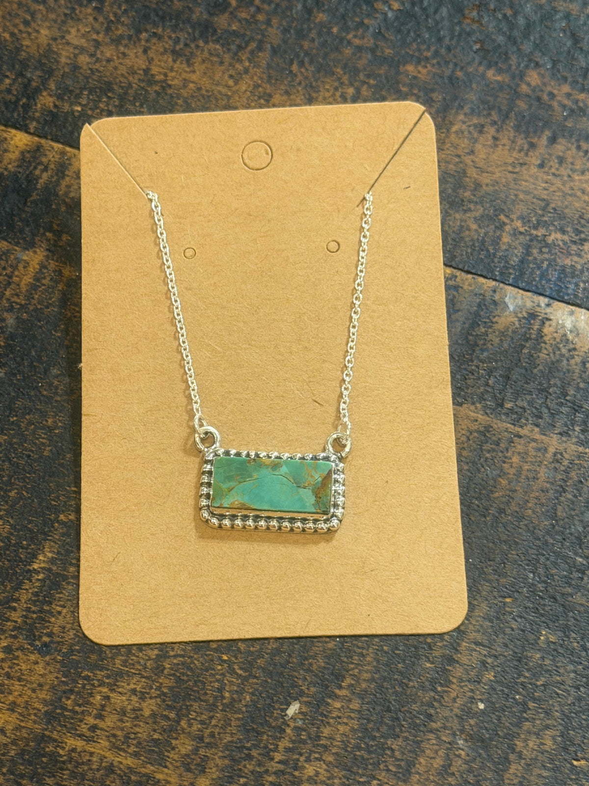 Turquoise Bar Necklace