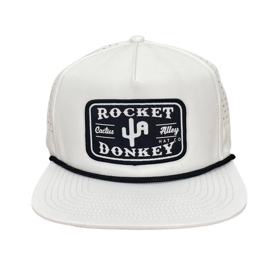 Rocket Donkey Snapback White Holes/Black Rope