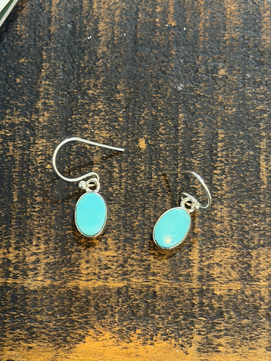Kingman Turquoise Dangle Earrings