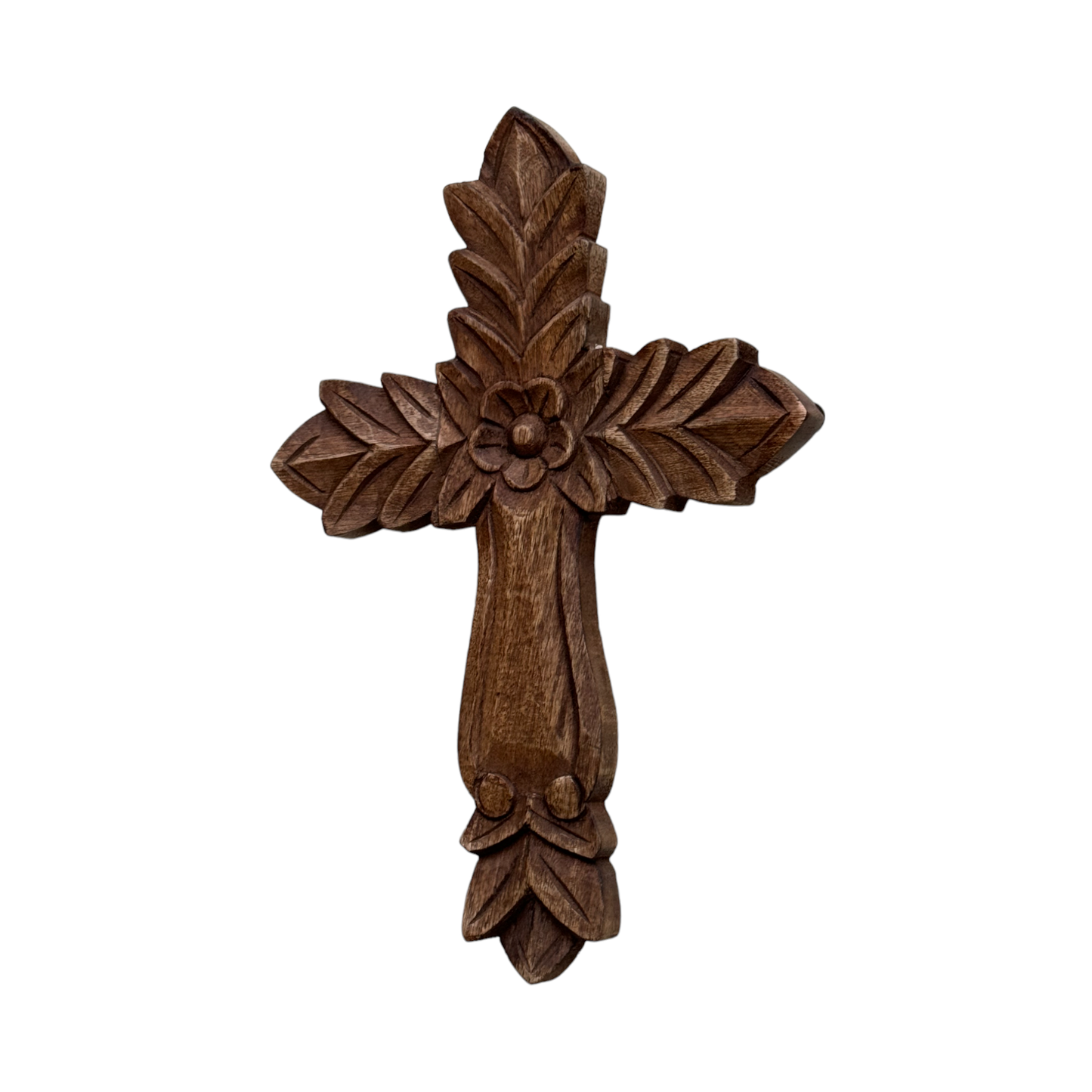 Hand Carved Wood Cross