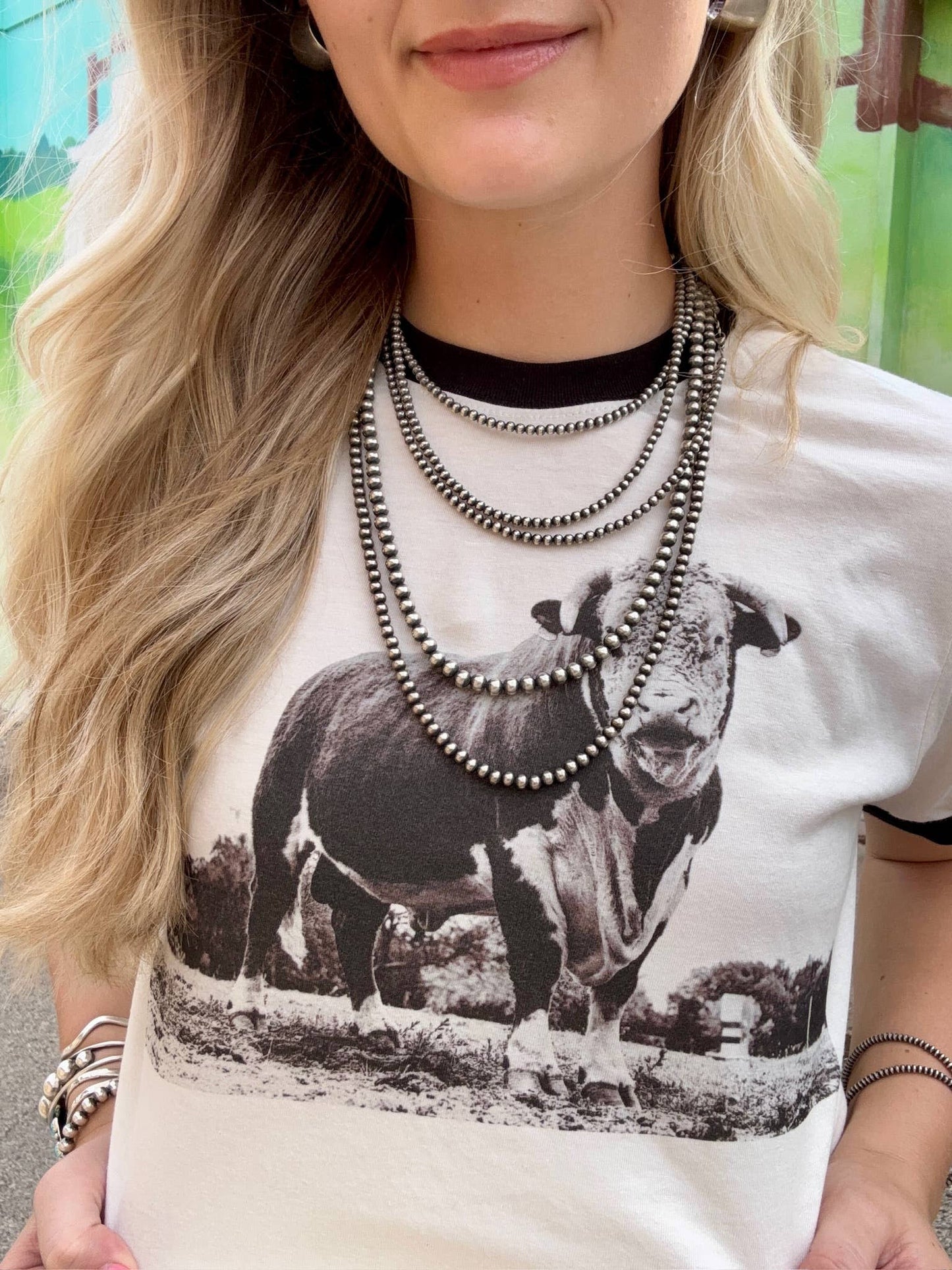The Horned Bull Ringer Tee 