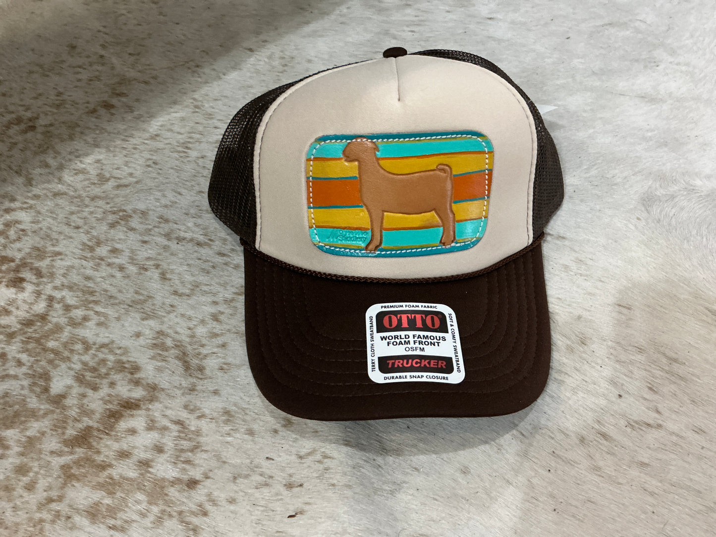 McIntyre Saddlery Serape Goat Patch Cap