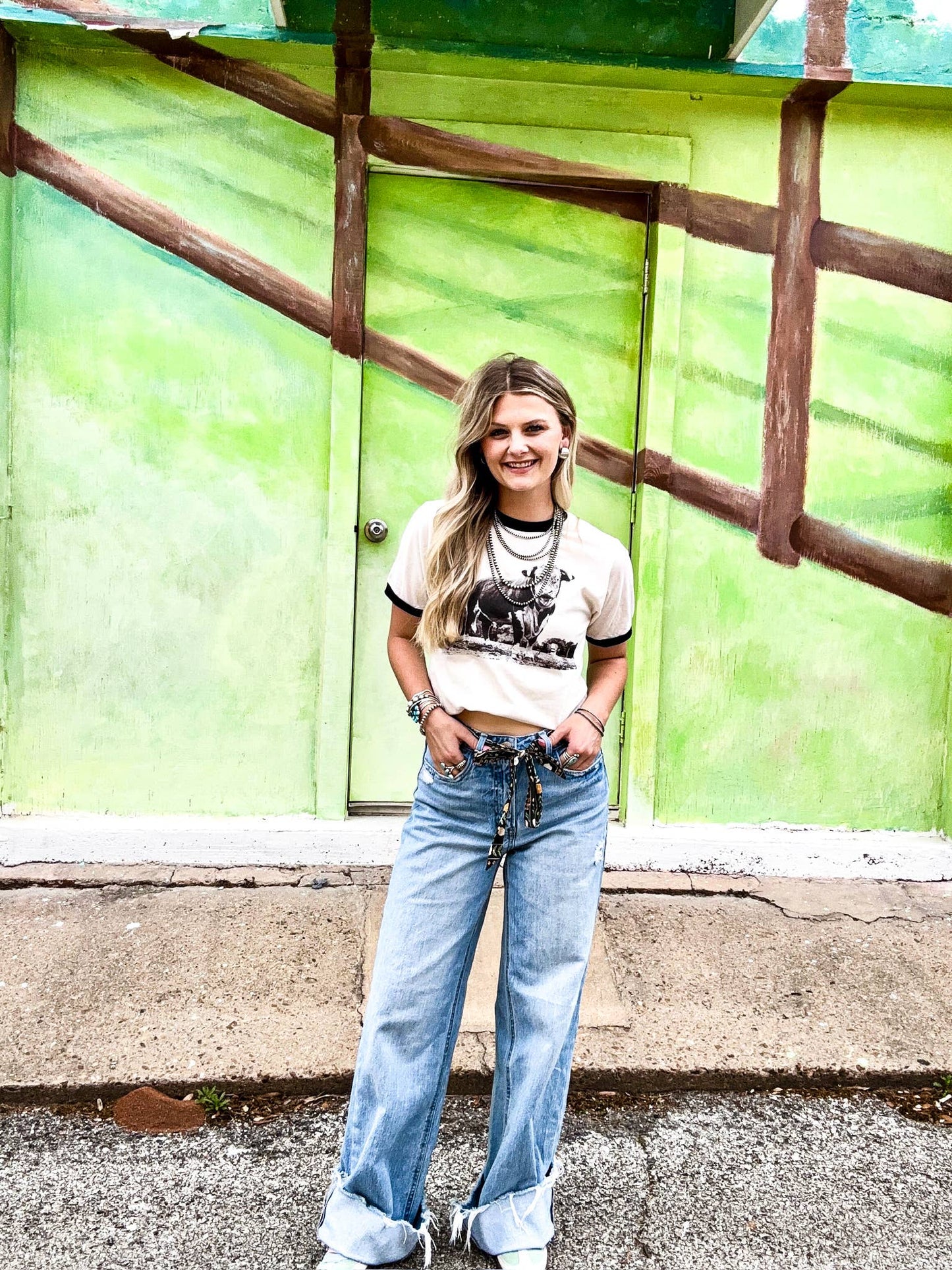 The Horned Bull Ringer Tee 