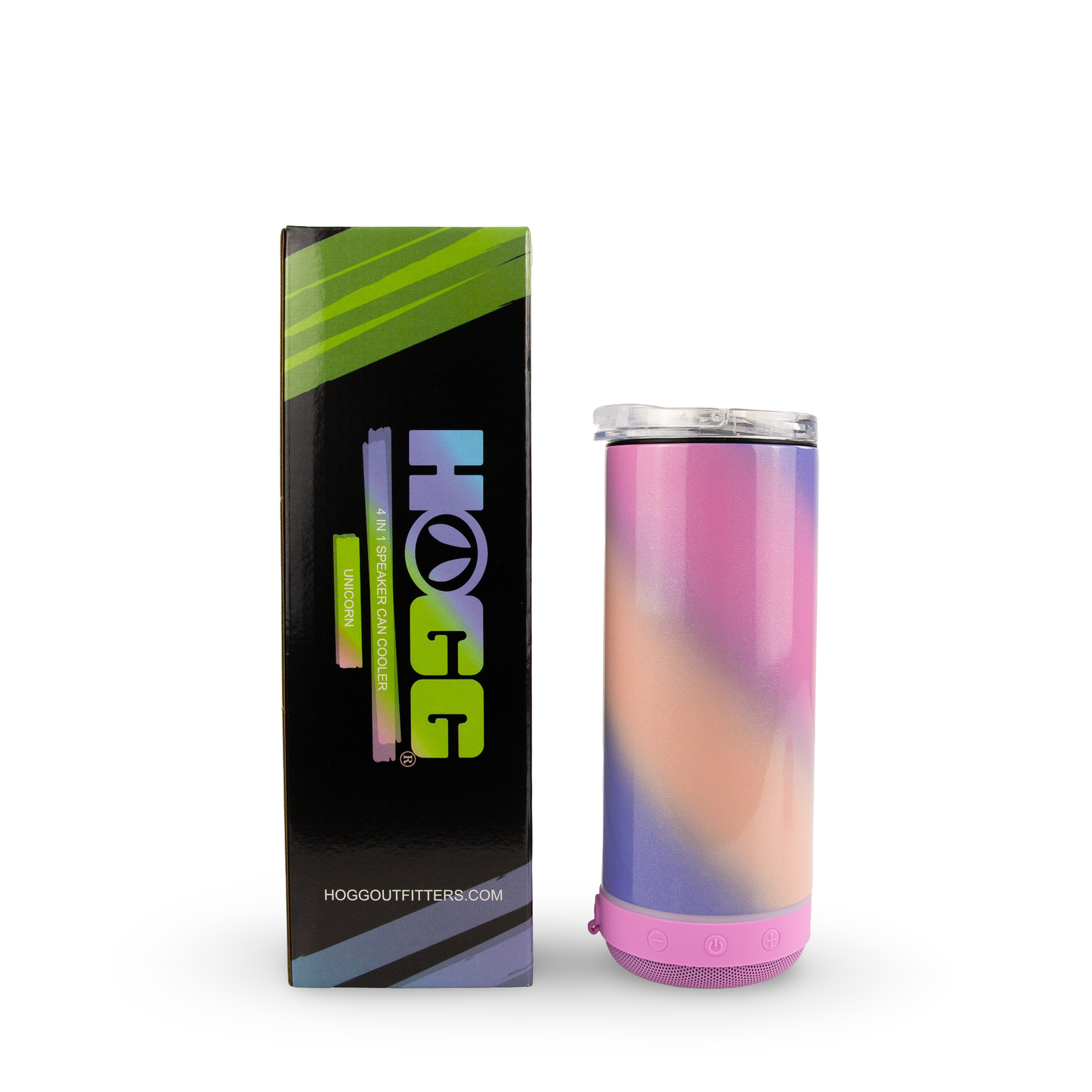 SUBLIMATION 4 in 1 CAN COOLER SPEAKER TUMBLER - Unicorn