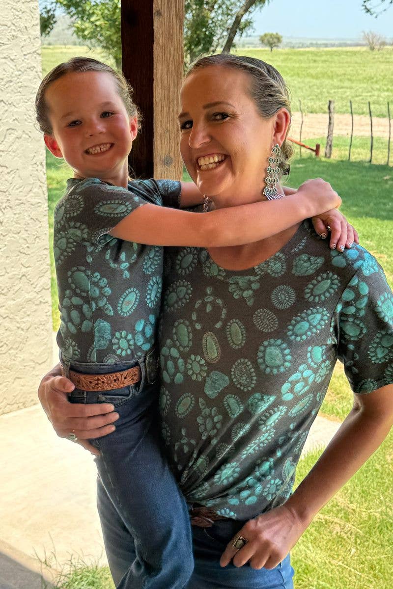 Forever In Turquoise Kids V Neck Tee