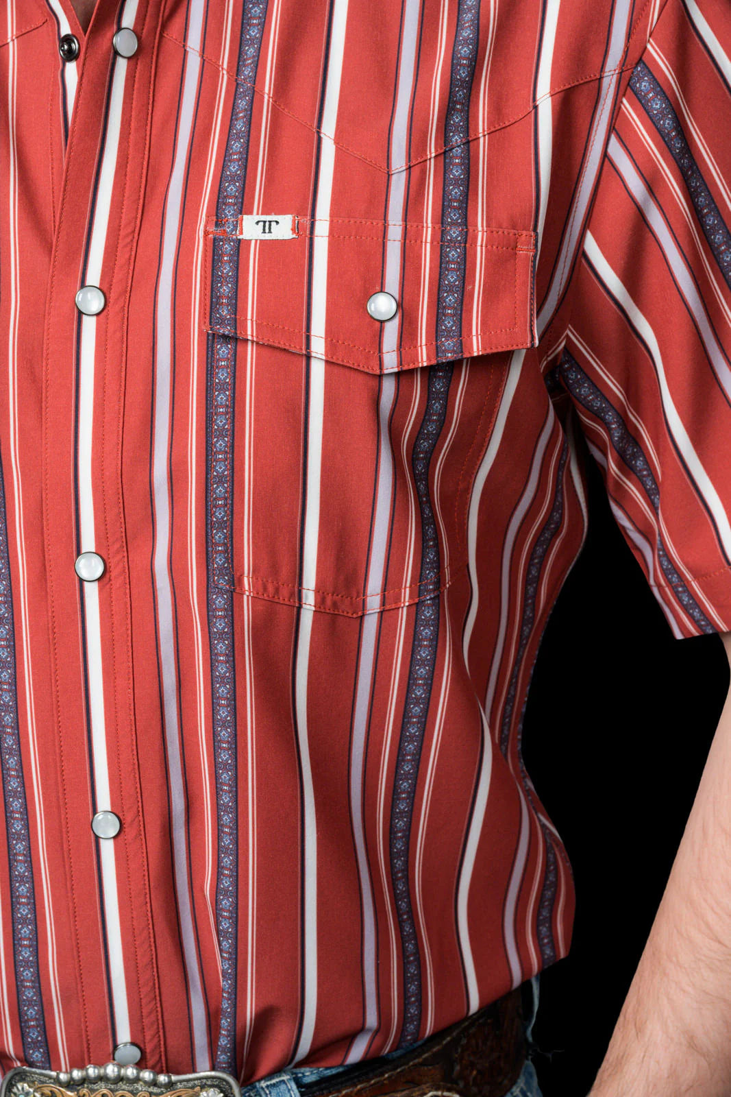 Ferrell Brooks Red S/S Snap