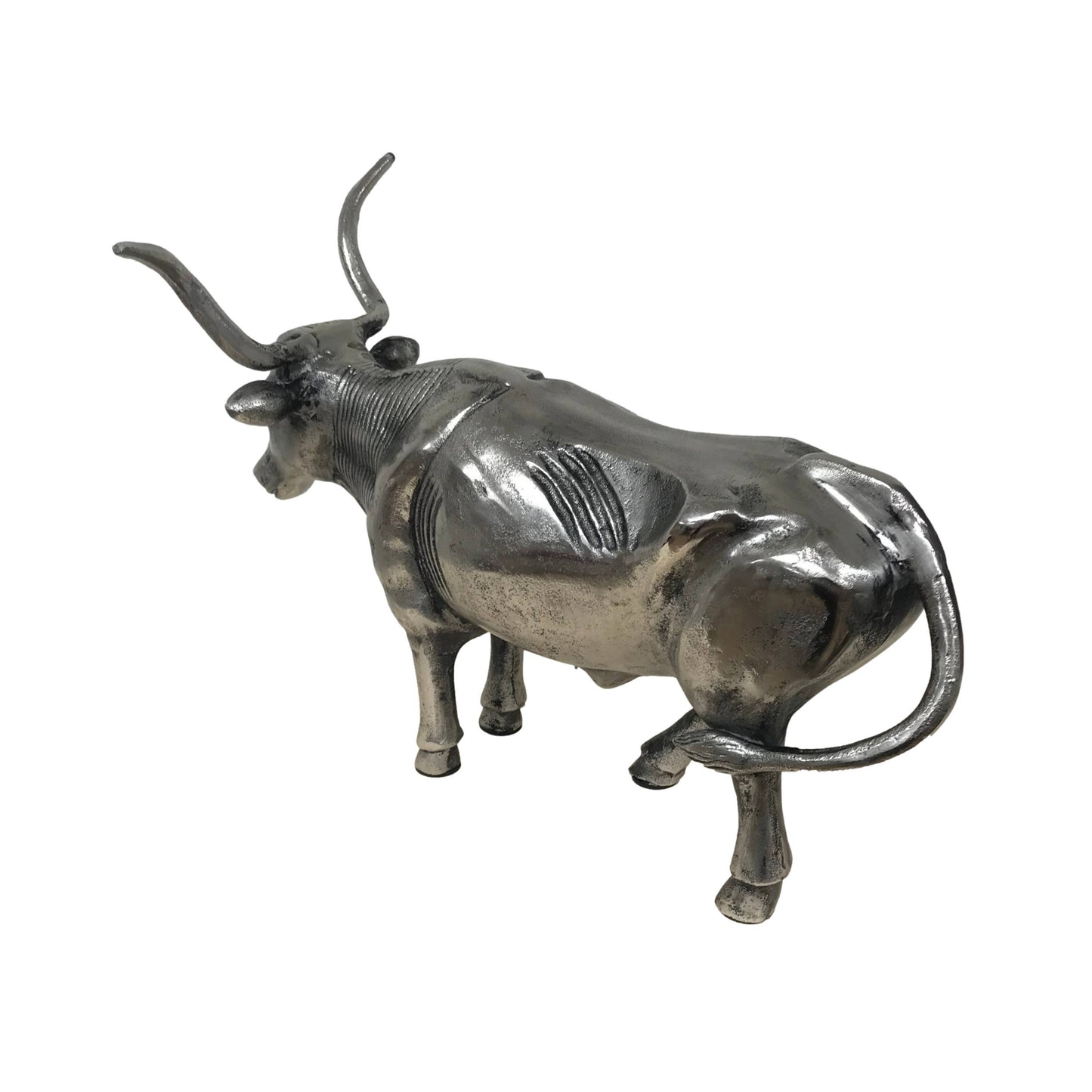 Cast Longhorn Steer Statue
