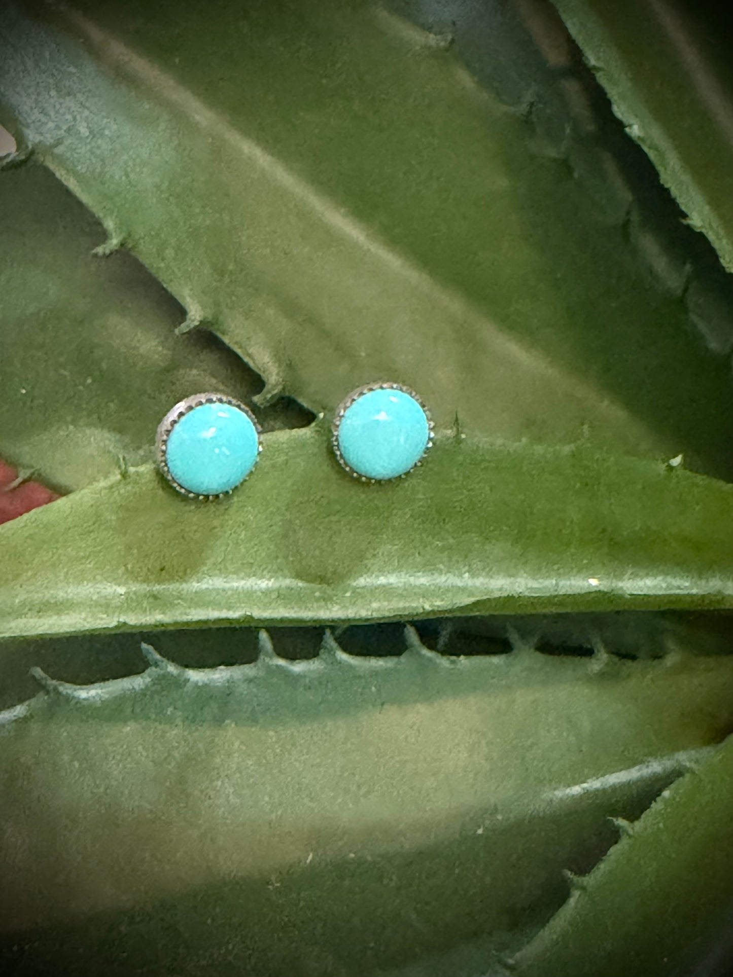 Kingman Turquoise Studs