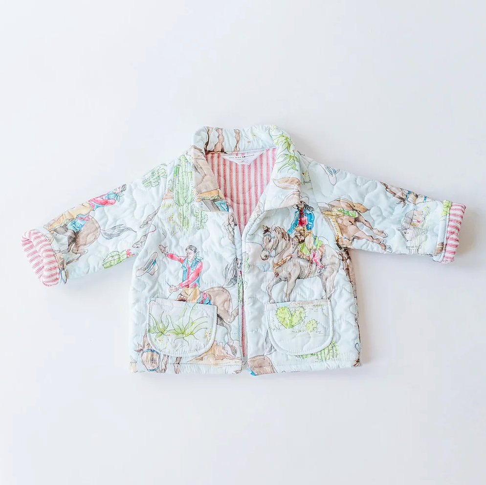 Birdie Cowgirl Multi Youth Quilted Snap Jacket