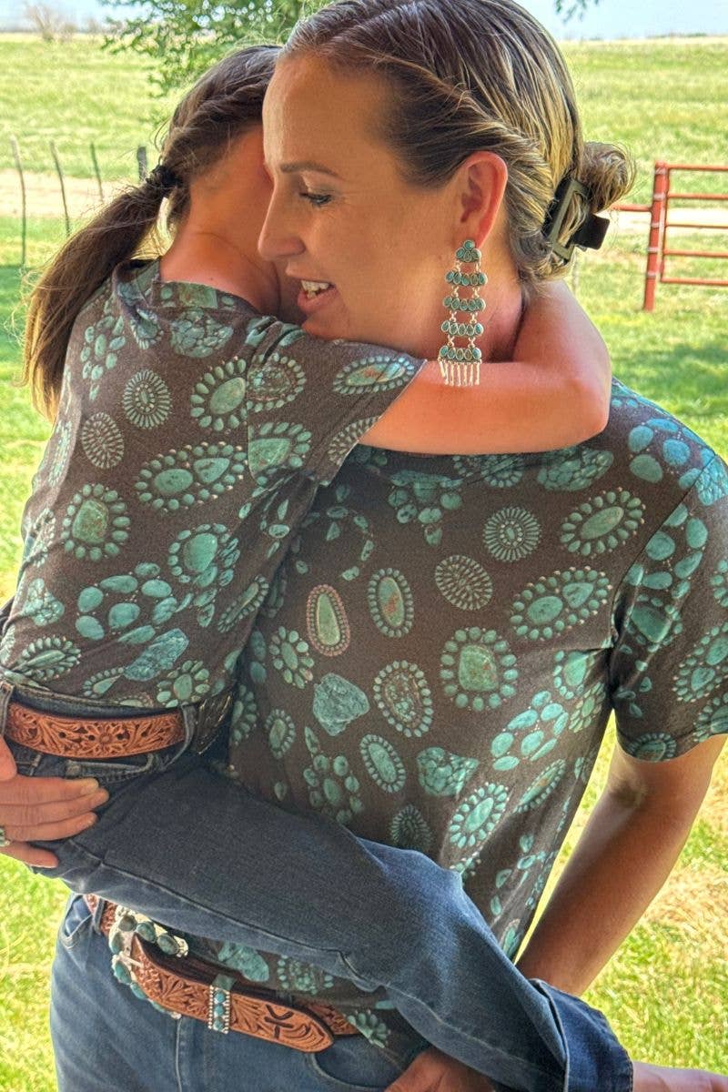 Forever In Turquoise Kids V Neck Tee