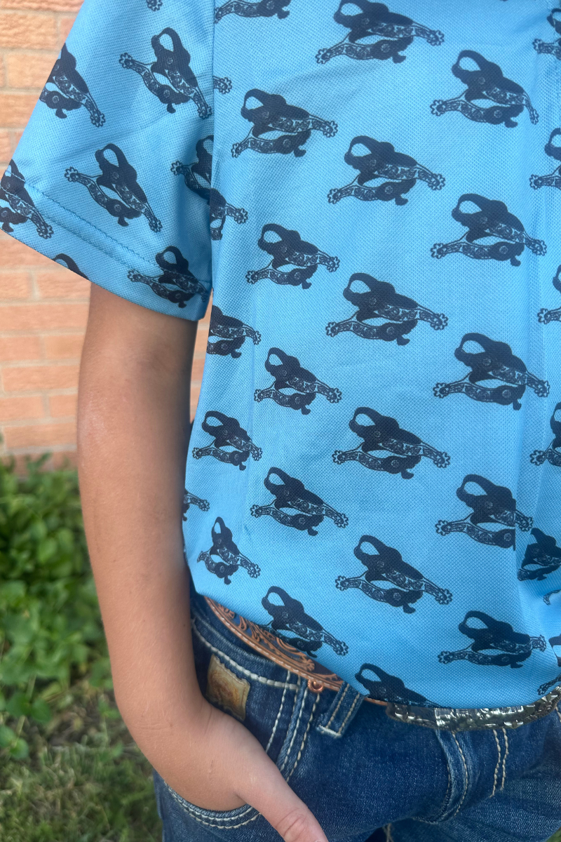 Spurs On My Boots Kids Polo