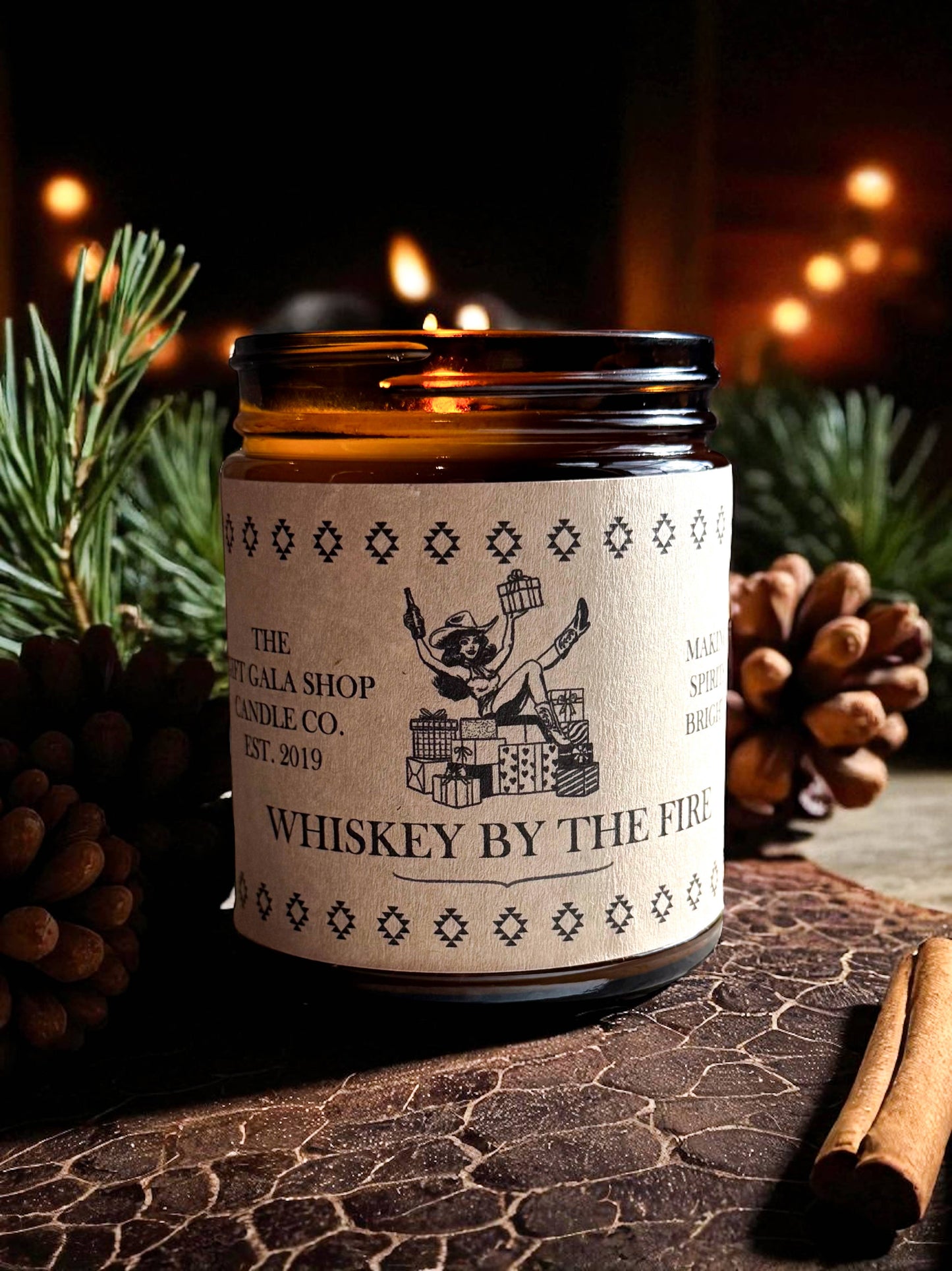 “Whiskey By The Fire” Western Soy Candles