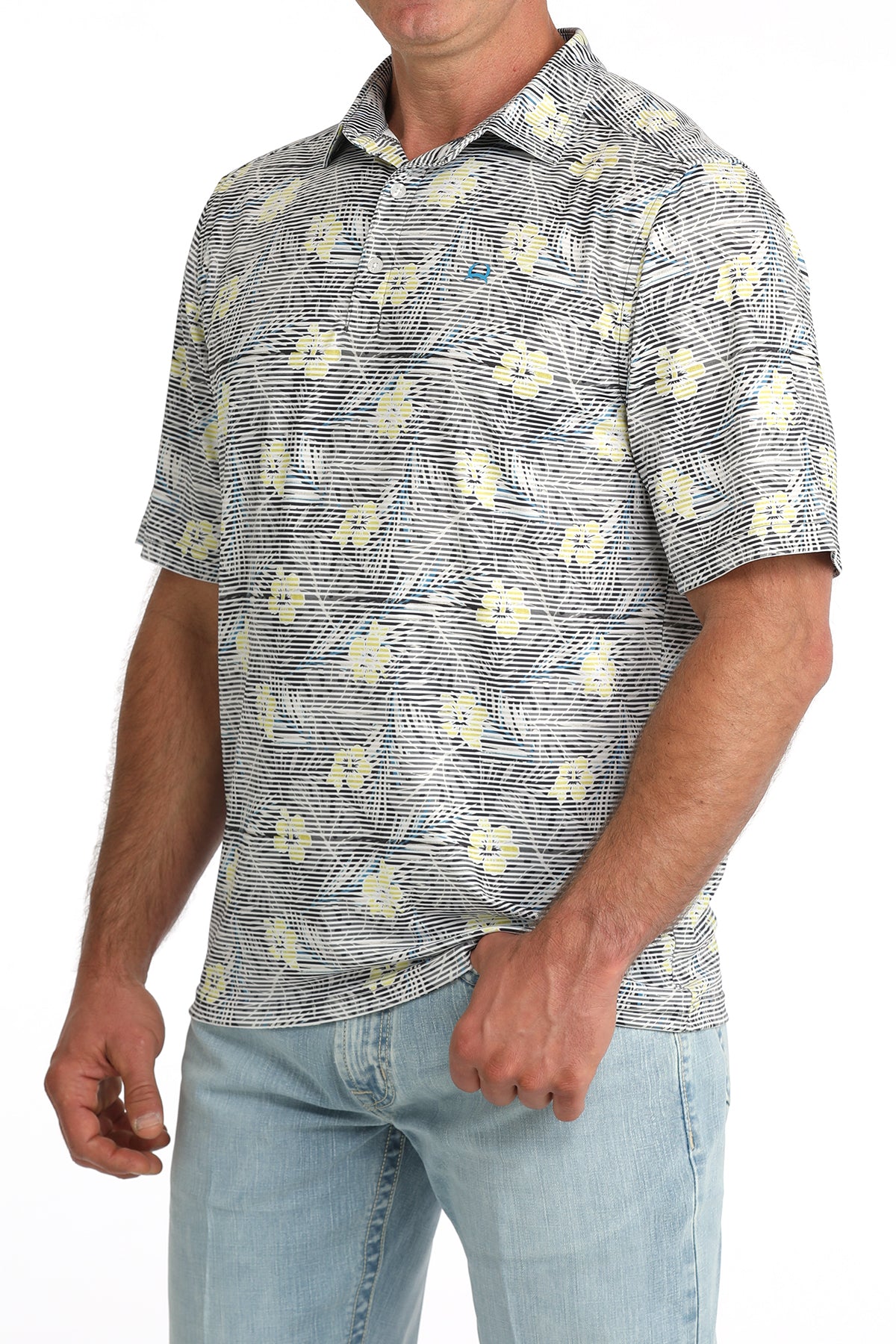 CINCH MEN'S ARENAFLEX TROPICAL POLO