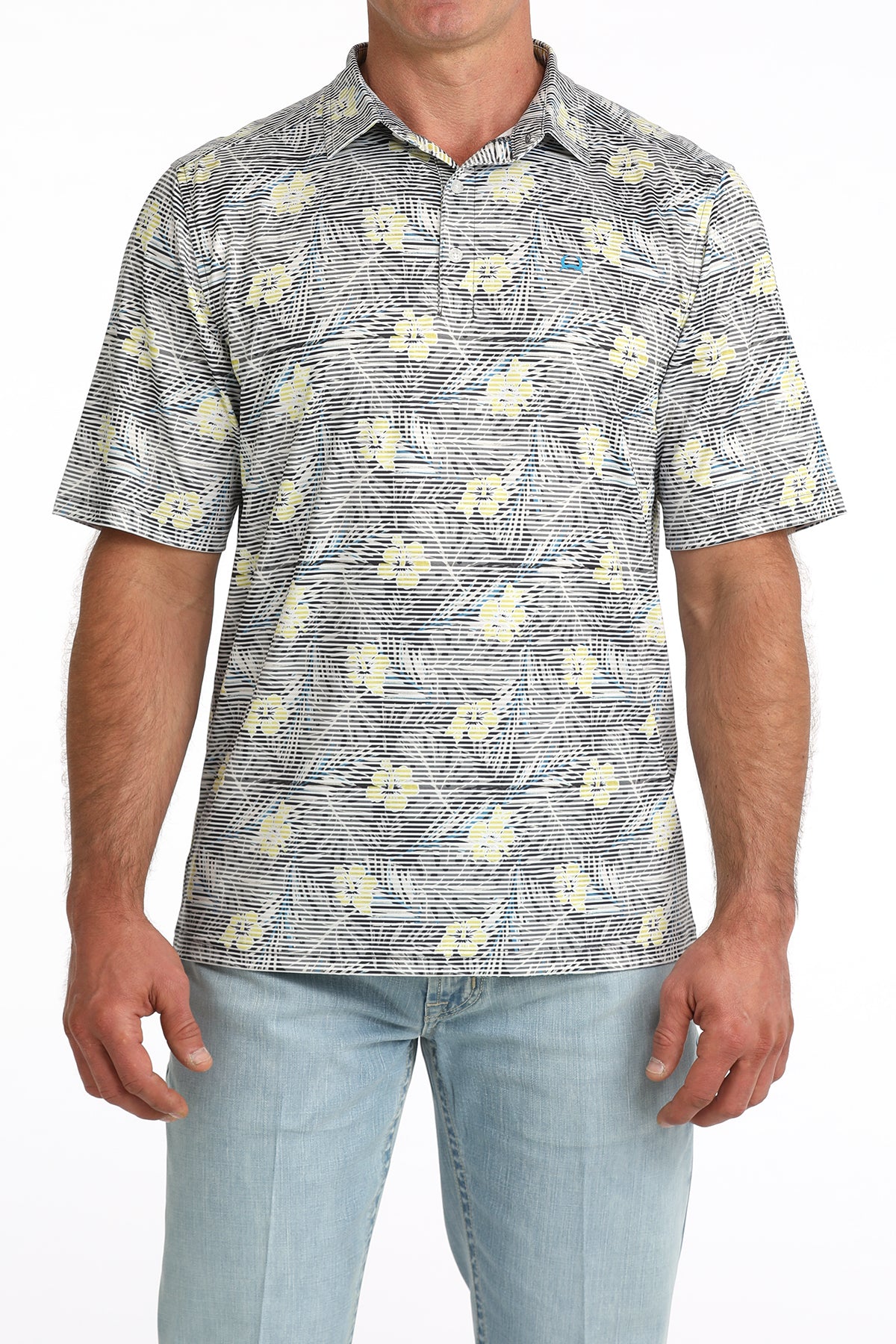 CINCH MEN'S ARENAFLEX TROPICAL POLO