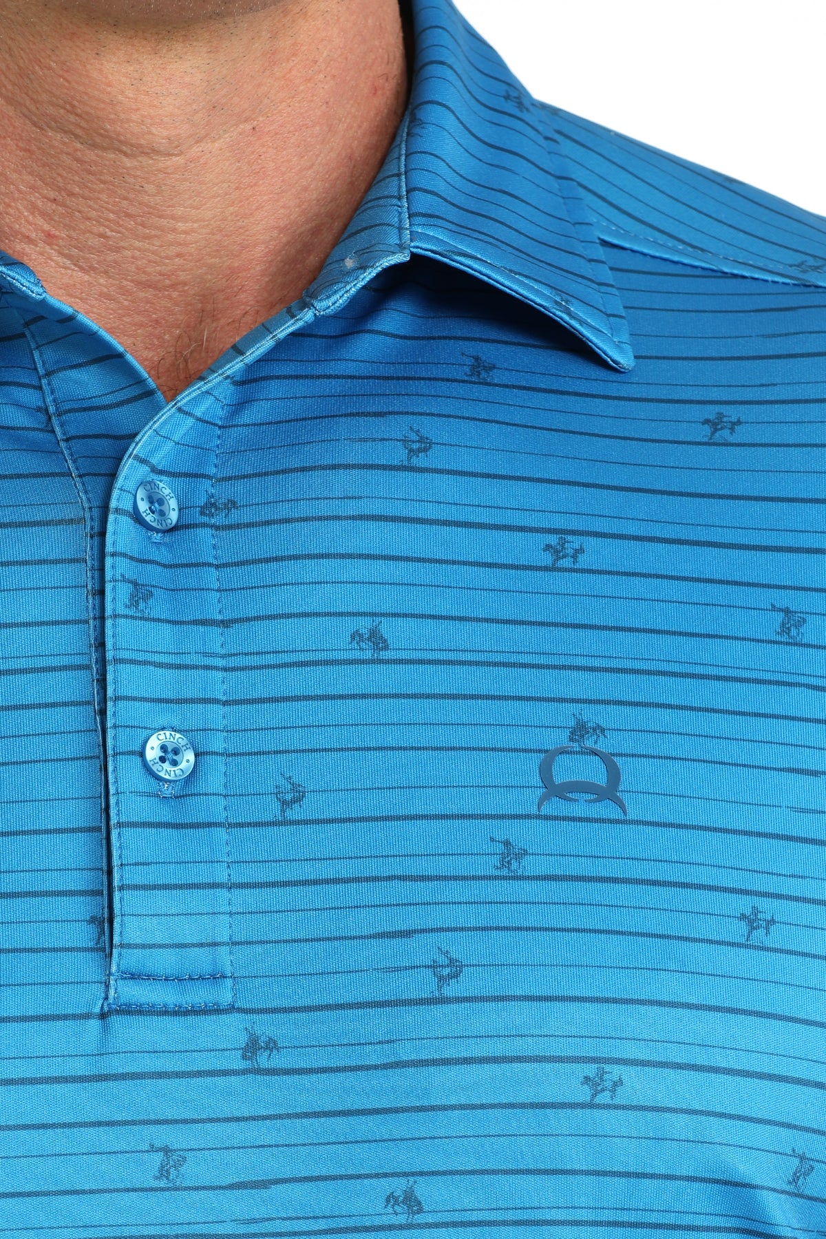 CINCH MEN'S ARENAFLEX BLUE POLO